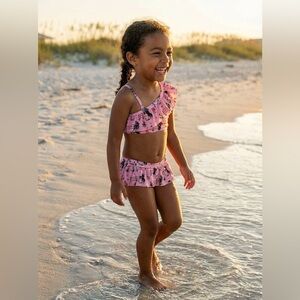 RETRO COWGIRL Swimsuit, PINK Cowgirl Swimsuit